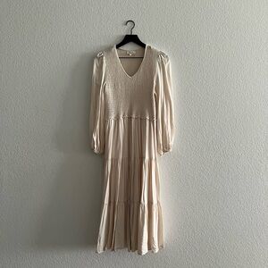 Bohme Cream Midi Dress